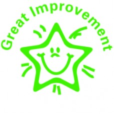 61535 Great Improvement Star Classmate Teacher Reward Stamp